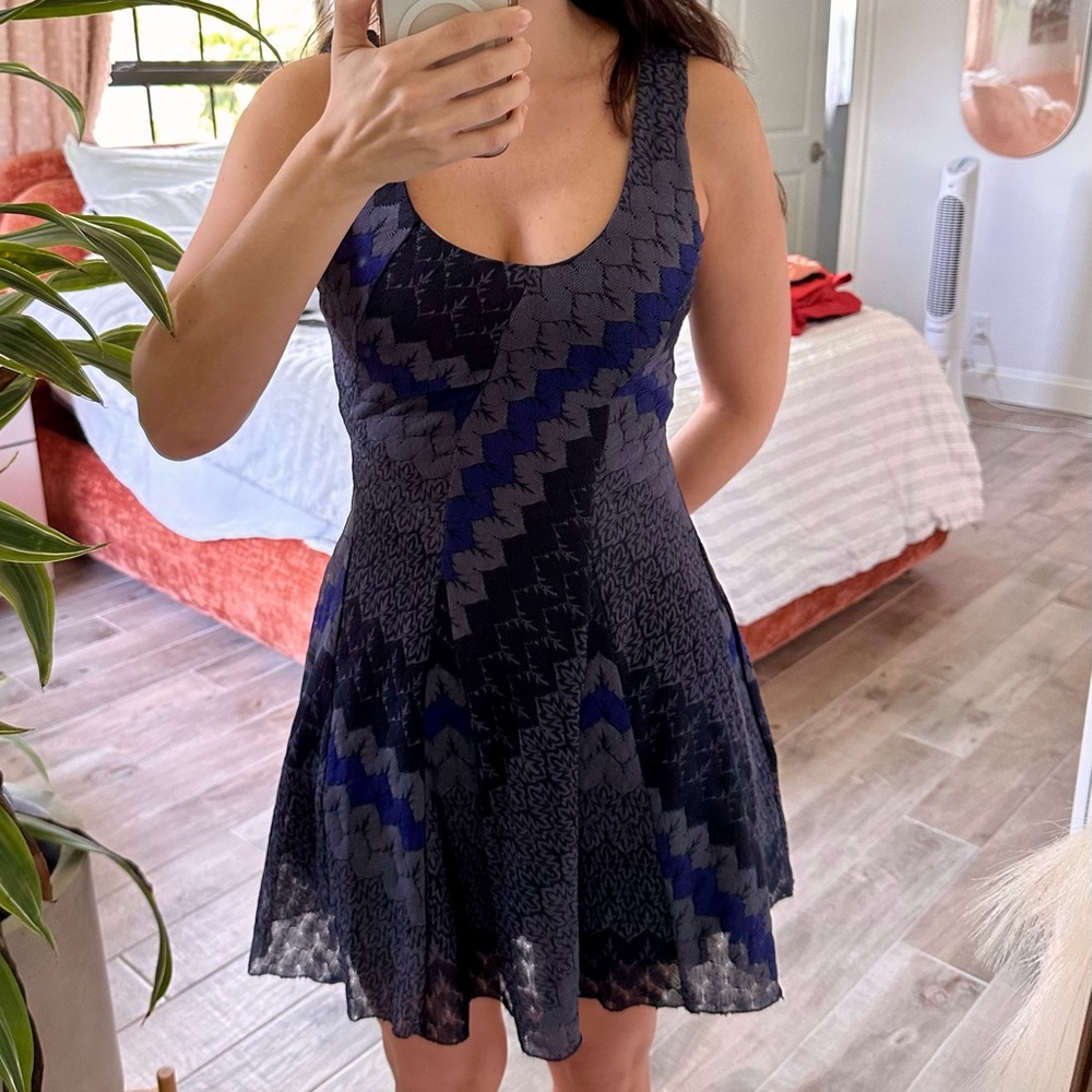 Free People blue sleeveless dress